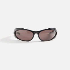 New Balenciaga Geometric Sunglasses Black / Grey
