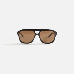 New Gucci Gg 1263S Sunglasses Black / Brown