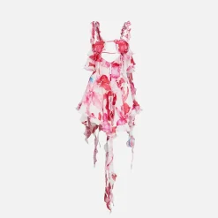 Cheap The Attico Glory Mini Dress Pink Shades