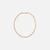 Cheap Emanuele Bicocchi Gold Link Chain W/ Arabesque Skulls Sterling Silver