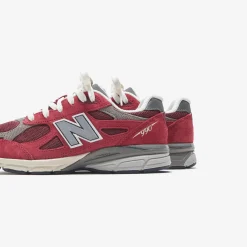 Shop New Balance Grade School 990 V3 Red