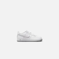 Best Sale Nike Grade School Air Force 1 White / Wolf Grey / White