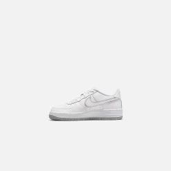Best Sale Nike Grade School Air Force 1 White / Wolf Grey / White