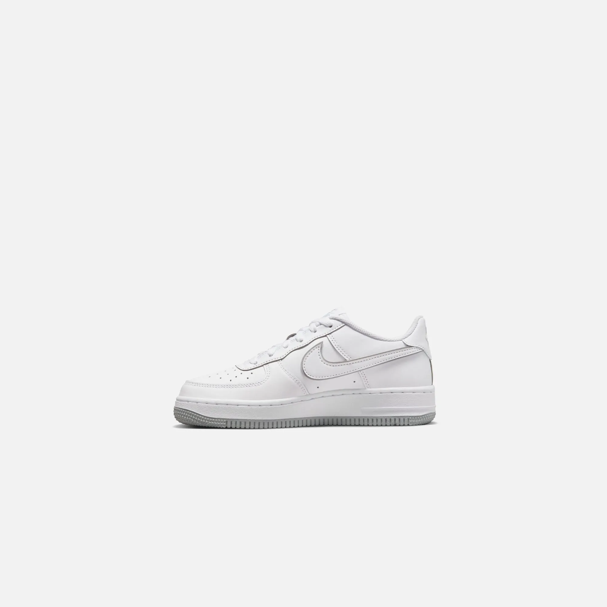 Best Sale Nike Grade School Air Force 1 White / Wolf Grey / White