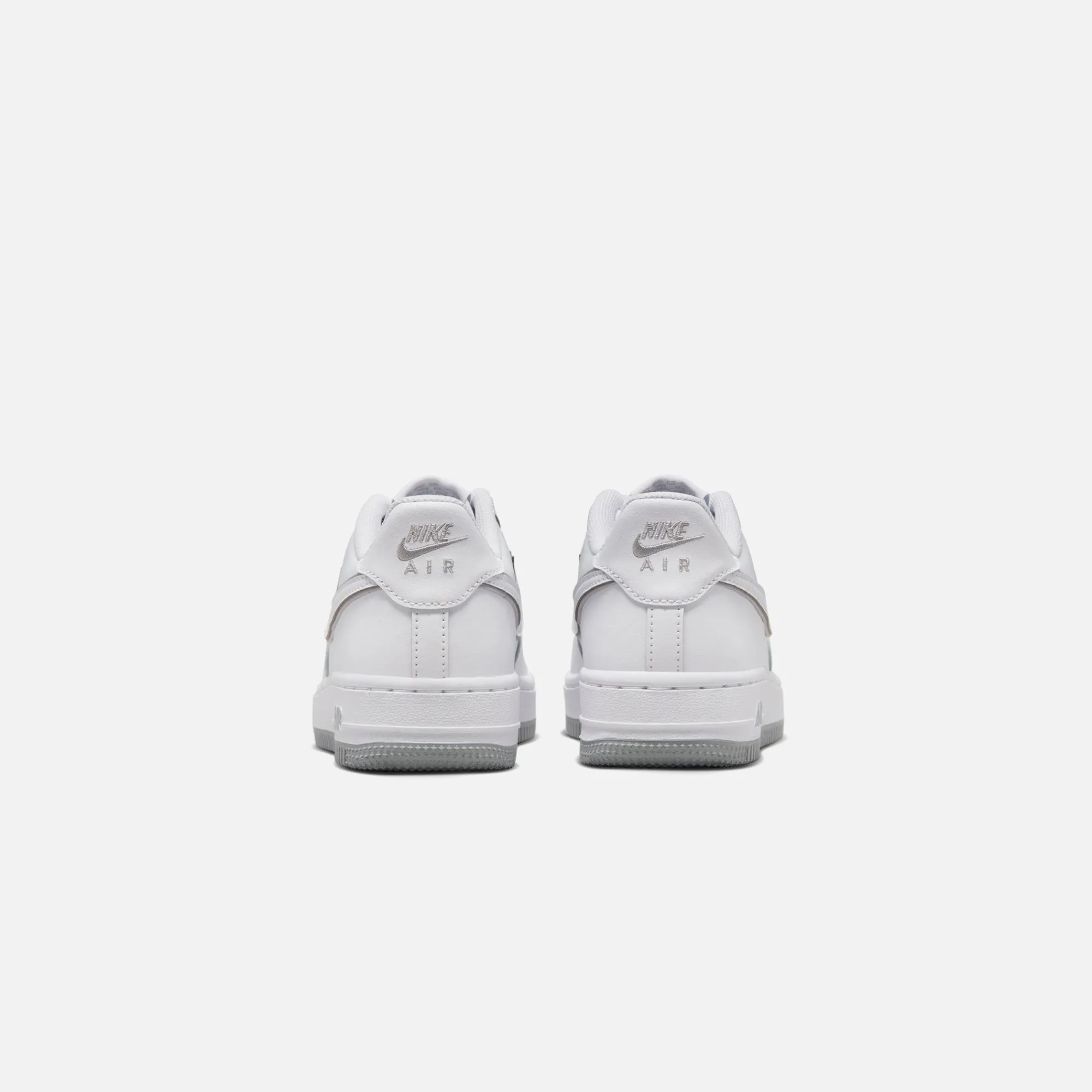 Best Sale Nike Grade School Air Force 1 White / Wolf Grey / White