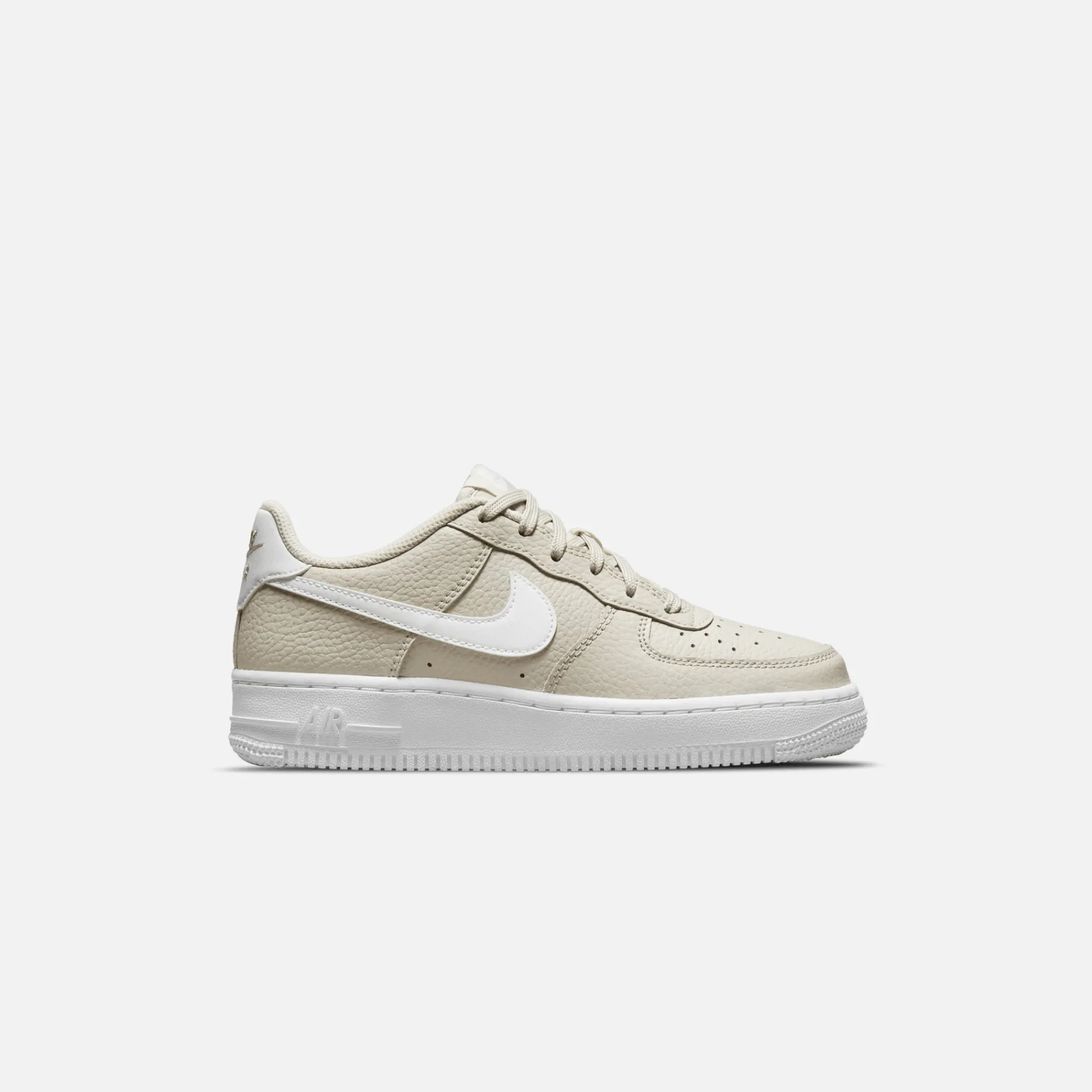 Best Sale Nike Grade School Air Force 1 Light Bone / White