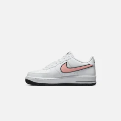 Best Sale Nike Grade School Air Force 1 White / Sunset Glow / Doll / Yellow Strike / Black