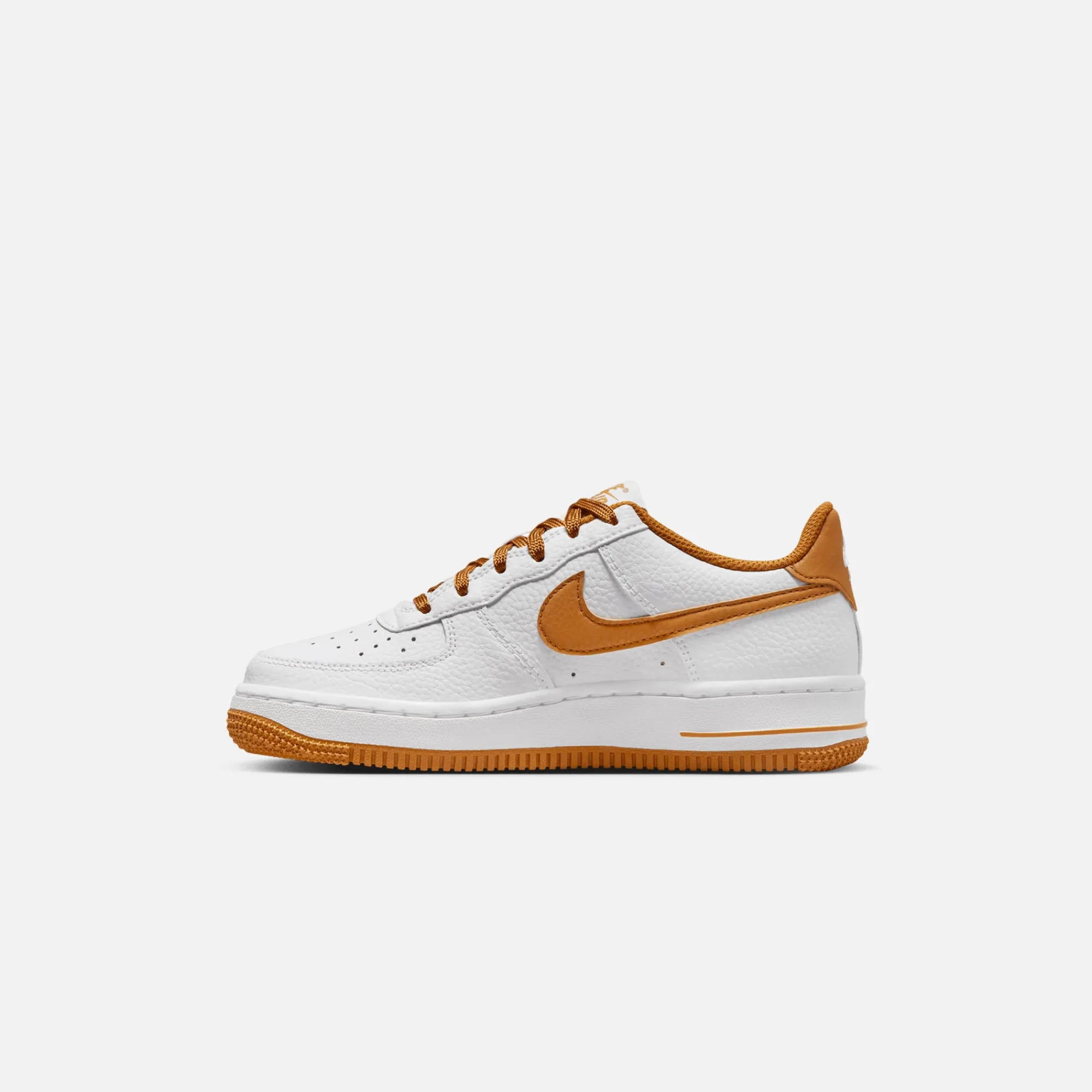 Clearance Nike Grade School Air Force 1 White / Desert Ochre