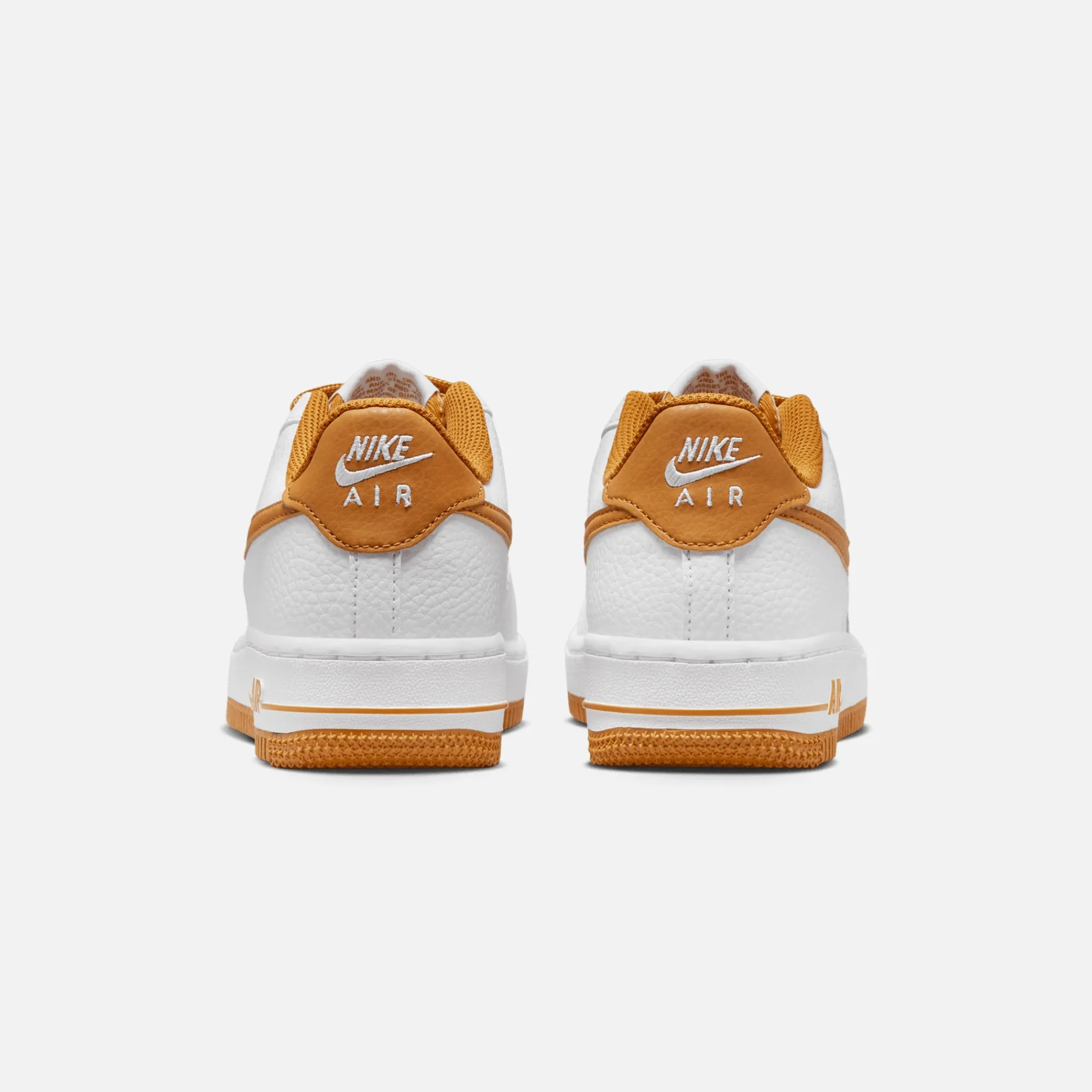 Clearance Nike Grade School Air Force 1 White / Desert Ochre