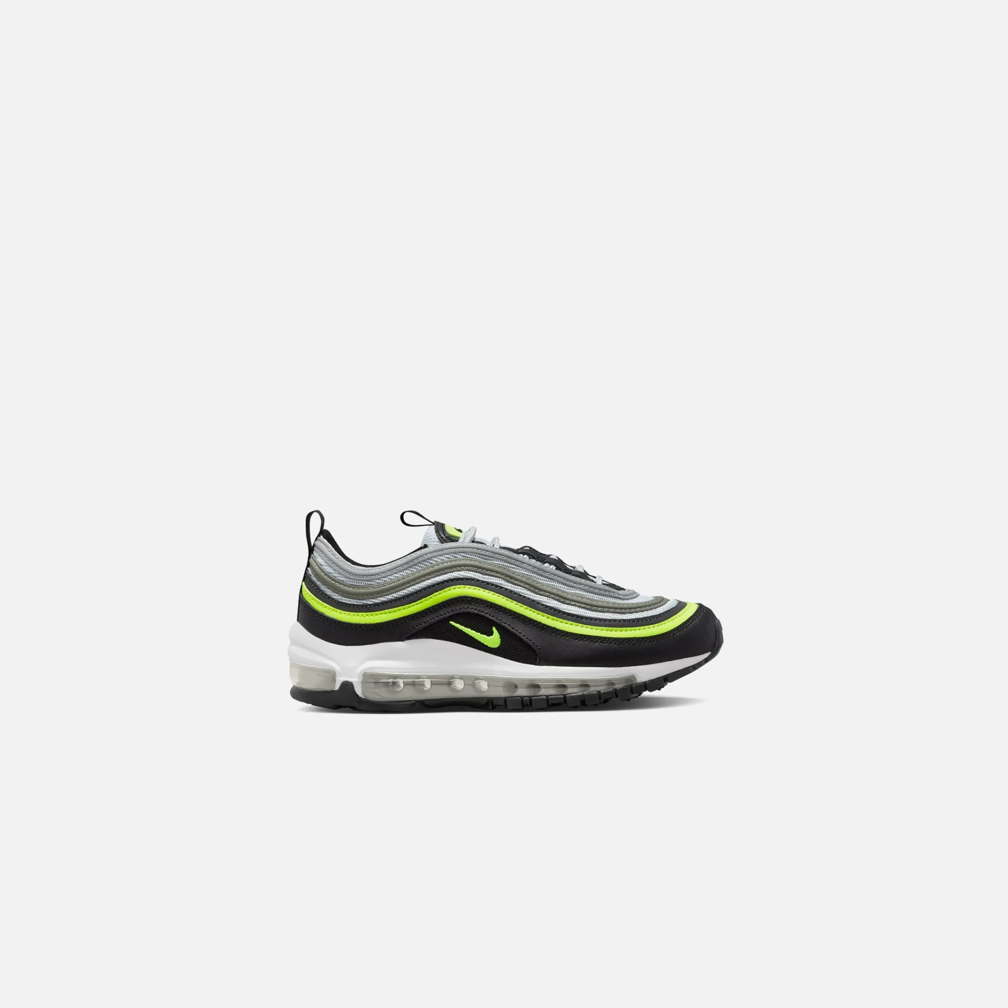 Discount Nike Grade School Air Max 97 Pure Platinum / Volt / Black / White