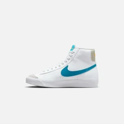 Sale Nike Grade School Blazer Mid `77 White / Laser Blue / Yellow Ochre-Light