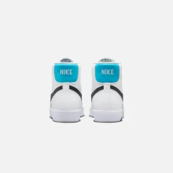Shop Nike Grade School Blazer Mid `77 White / Black / Blue Lightning