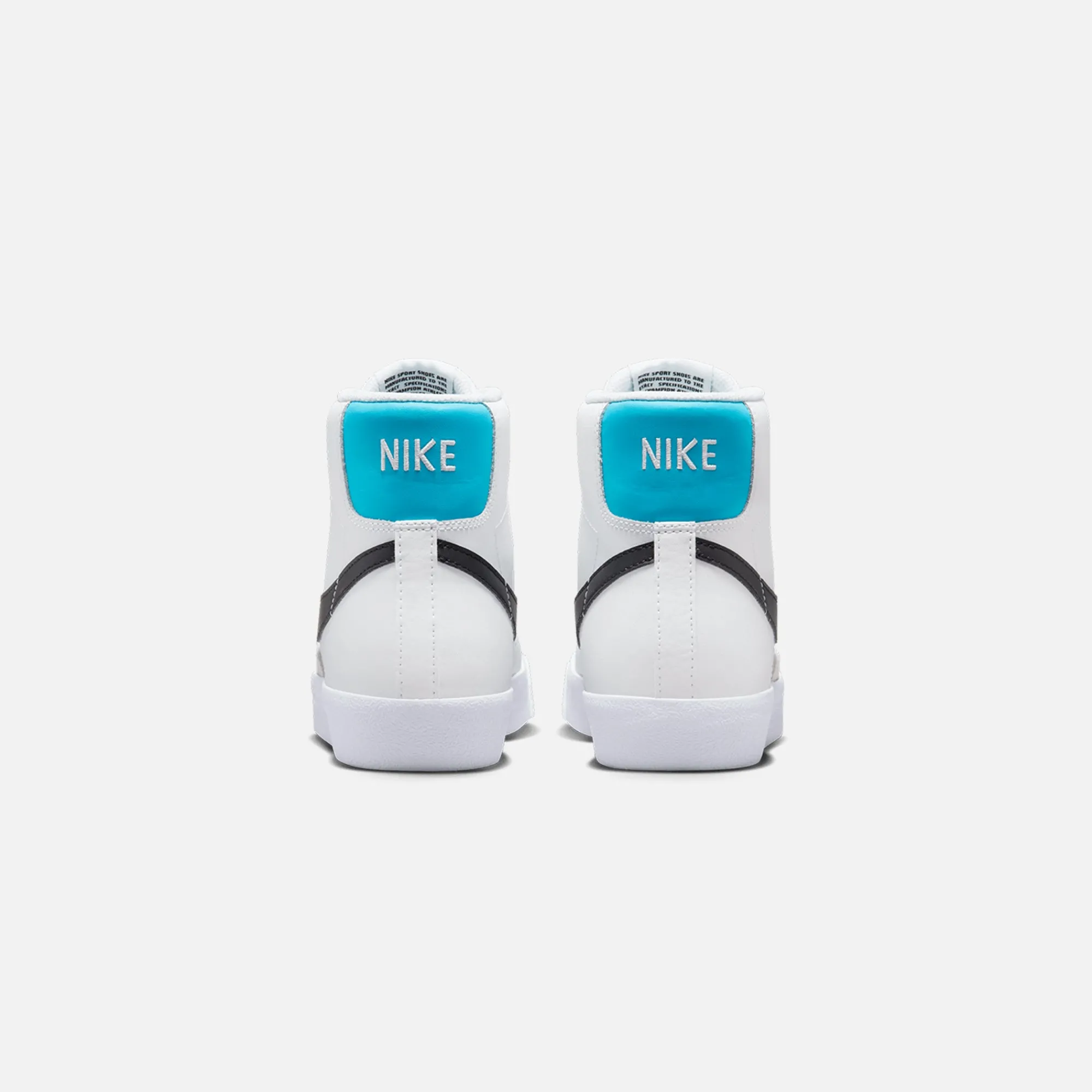 Shop Nike Grade School Blazer Mid `77 White / Black / Blue Lightning