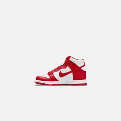 Best Nike Grade School Dunk High White / University Red