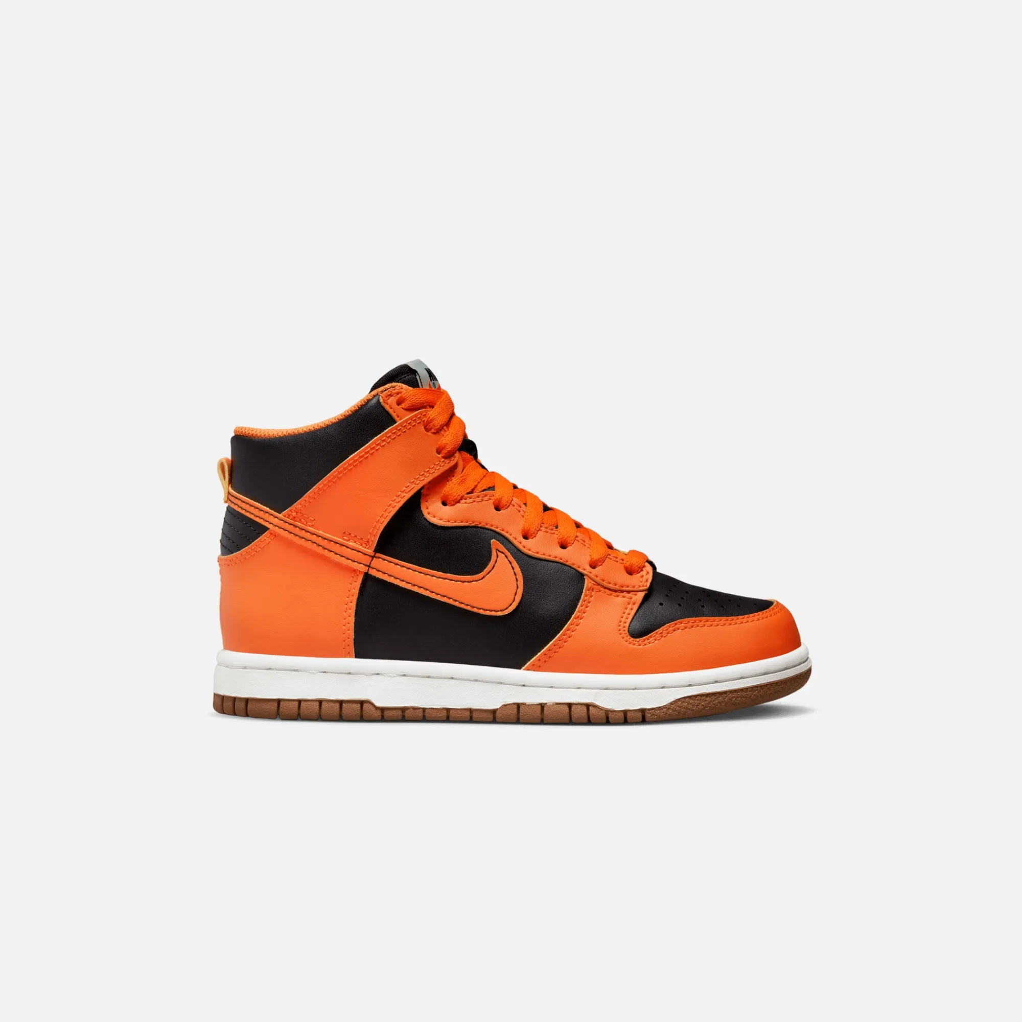 Cheap Nike Grade School Dunk High Black / Safety Orange / Yellow Strike / Summit White