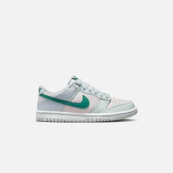 Flash Sale Nike Grade School Dunk Low Football Grey / Mineral Teal / Pearl Pink