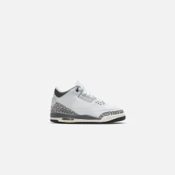 Online Nike Gs Air Jordan 3 Retro Hns White / Black Iron / Light Ash Grey