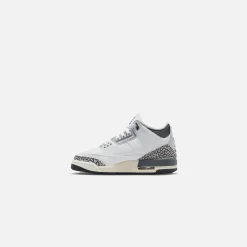 Online Nike Gs Air Jordan 3 Retro Hns White / Black Iron / Light Ash Grey