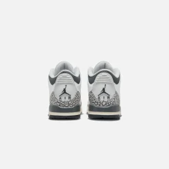 Online Nike Gs Air Jordan 3 Retro Hns White / Black Iron / Light Ash Grey