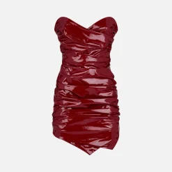 Flash Sale The Attico Hania Mini Dress Wine Red