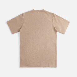 New Auralee Hard Twist Cotton Cashmere Tee Beige
