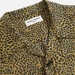 Clearance Saint Laurent Hawaiian Shirt Leopard