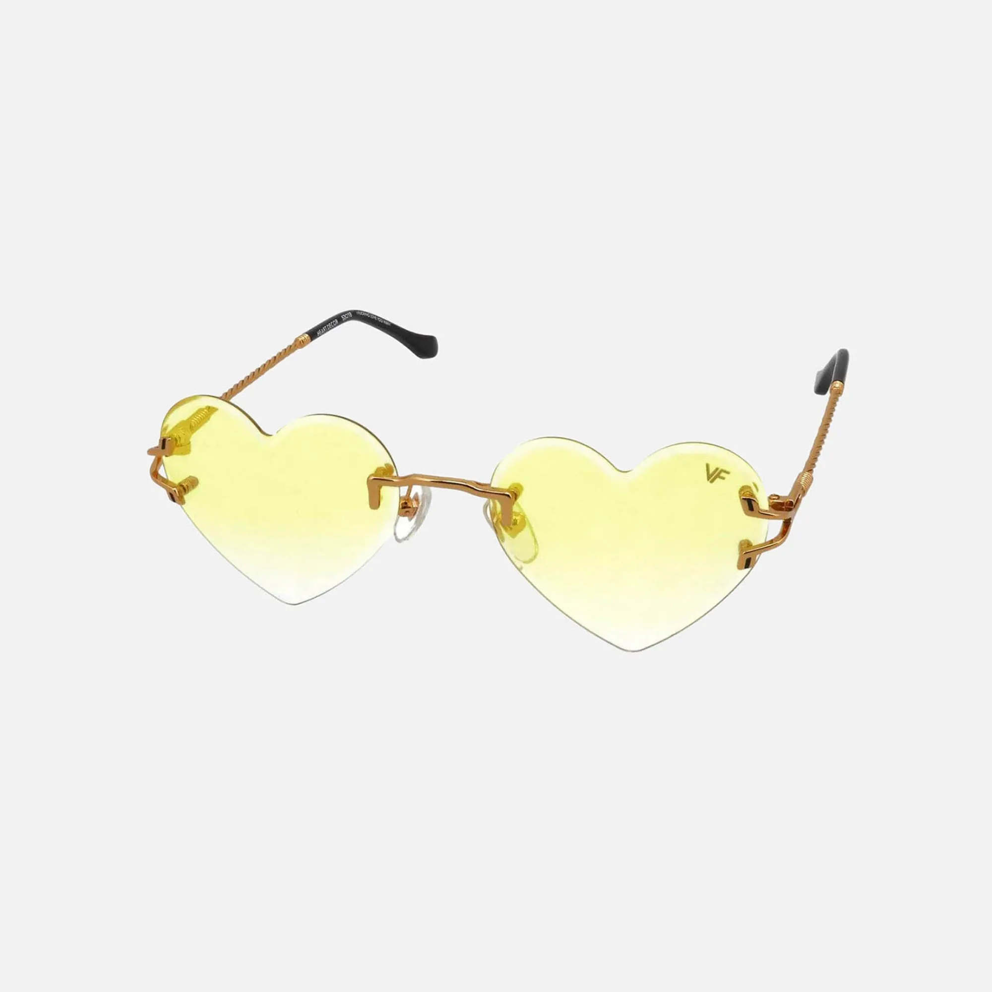 Sale Vintage Frames Heart Decor Drill Mount 24Kt Yellow Gold Yellow Gradient