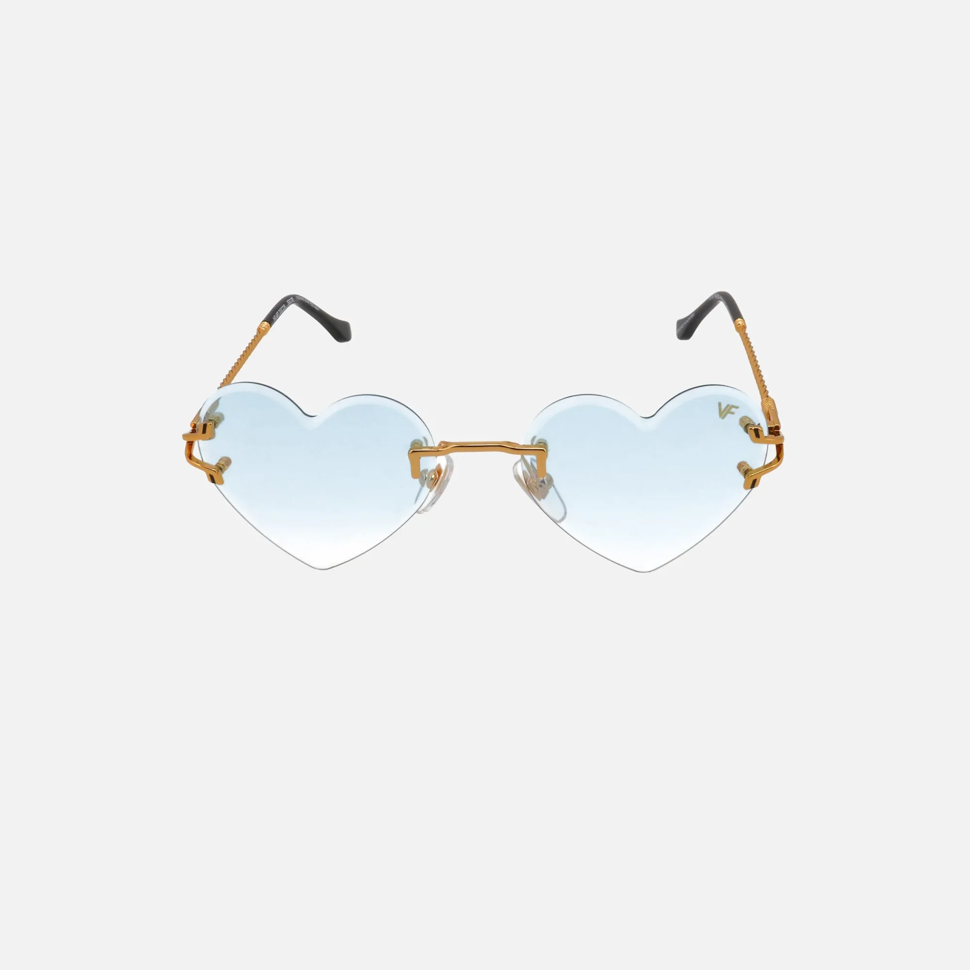 Best Vintage Frames Heart Decor 24Kt Yellow Gold Pastel Blue
