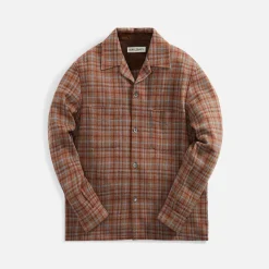 Clearance Our Legacy Heusen Check Shirt Rust