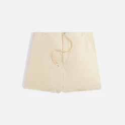 New Auralee High Density Finx Linen Weather Easy Shorts Ecru