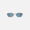 Sale Garrett Leight Holly Sunglasses Blue Silver Champagne
