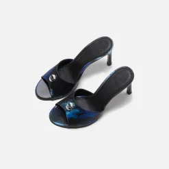 Online Coperni Holographic Logo Mule Blue / Black