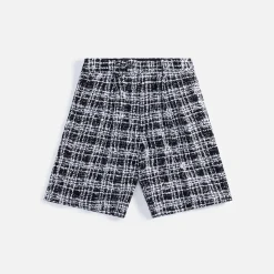 Best Sale Auralee Homespun Summer Tweed Shorts White / Black