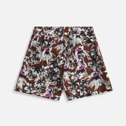 Outlet Palm Angels Hula Swimshorts Beige Butter