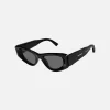Cheap Balenciaga Inverted Acetate Cat Eye Black