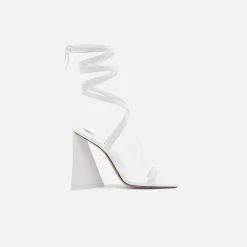Discount The Attico Isa Sandal 115Mm White