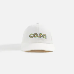 Cheap Casablanca Jeu De Tennis Embroidered Cap White