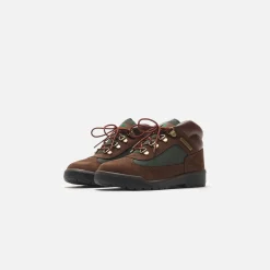 Discount Timberland Junior Field Boot Brown Nubuck / Olive Green