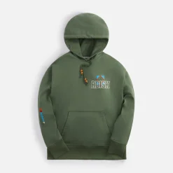 Store Adish Kharaz Logo Hooded Sweatshirt Olive Green