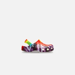 Sale Crocs Kids Classic Tie Dye Graphic Clog Multi