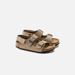 Best Sale Birkenstock Kids Milano Hook And Loop Taupe