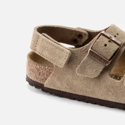 Best Sale Birkenstock Kids Milano Hook And Loop Taupe