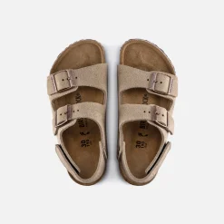 Best Sale Birkenstock Kids Milano Hook And Loop Taupe