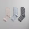 Best Kith 101 3 Pack Willet Marled Crew Socks Multi