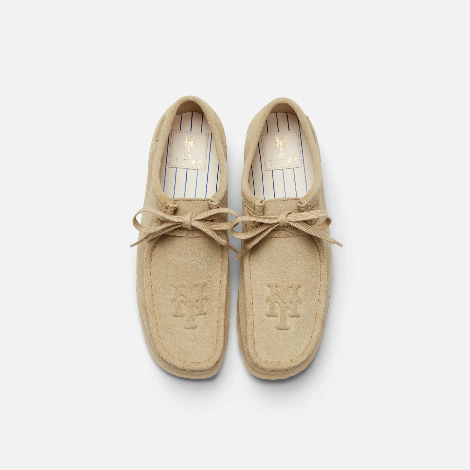 Hot Kith & Clarks For New York Mets Wallabee Maple Suede