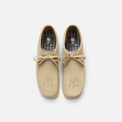 Best Sale Kith & Clarks For New York Yankees Wallabee Boot Maple Suede
