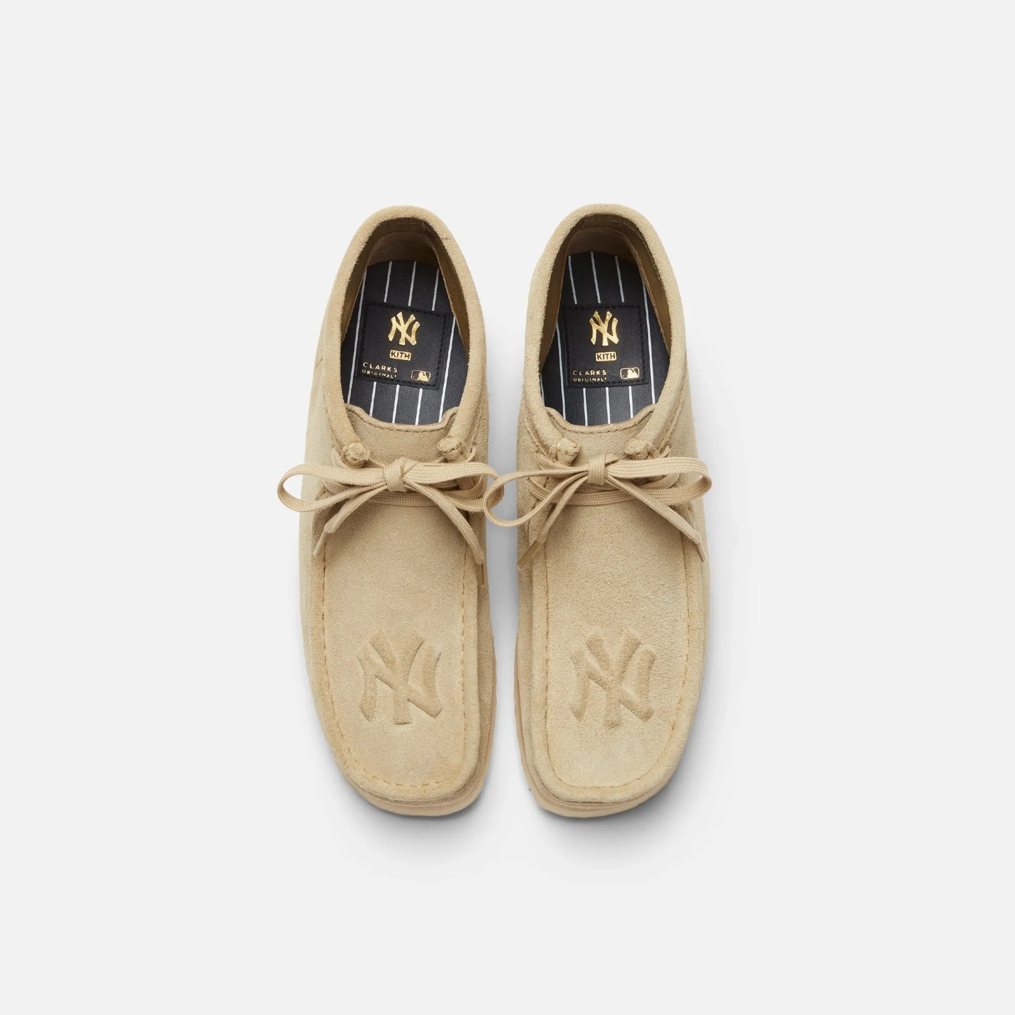 Best Sale Kith & Clarks For New York Yankees Wallabee Boot Maple Suede