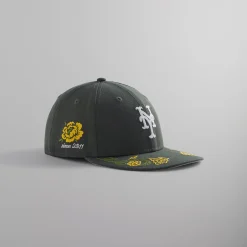 Best Sale Kith & New Era For Mets Floral Chainstitch 59Fifty Low Profile Cypress
