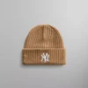 Cheap Kith & New Era For New York Yankees Knit Beanie Chestnut