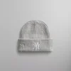 Best Kith & New Era For New York Yankees Knit Beanie Light Heather Grey